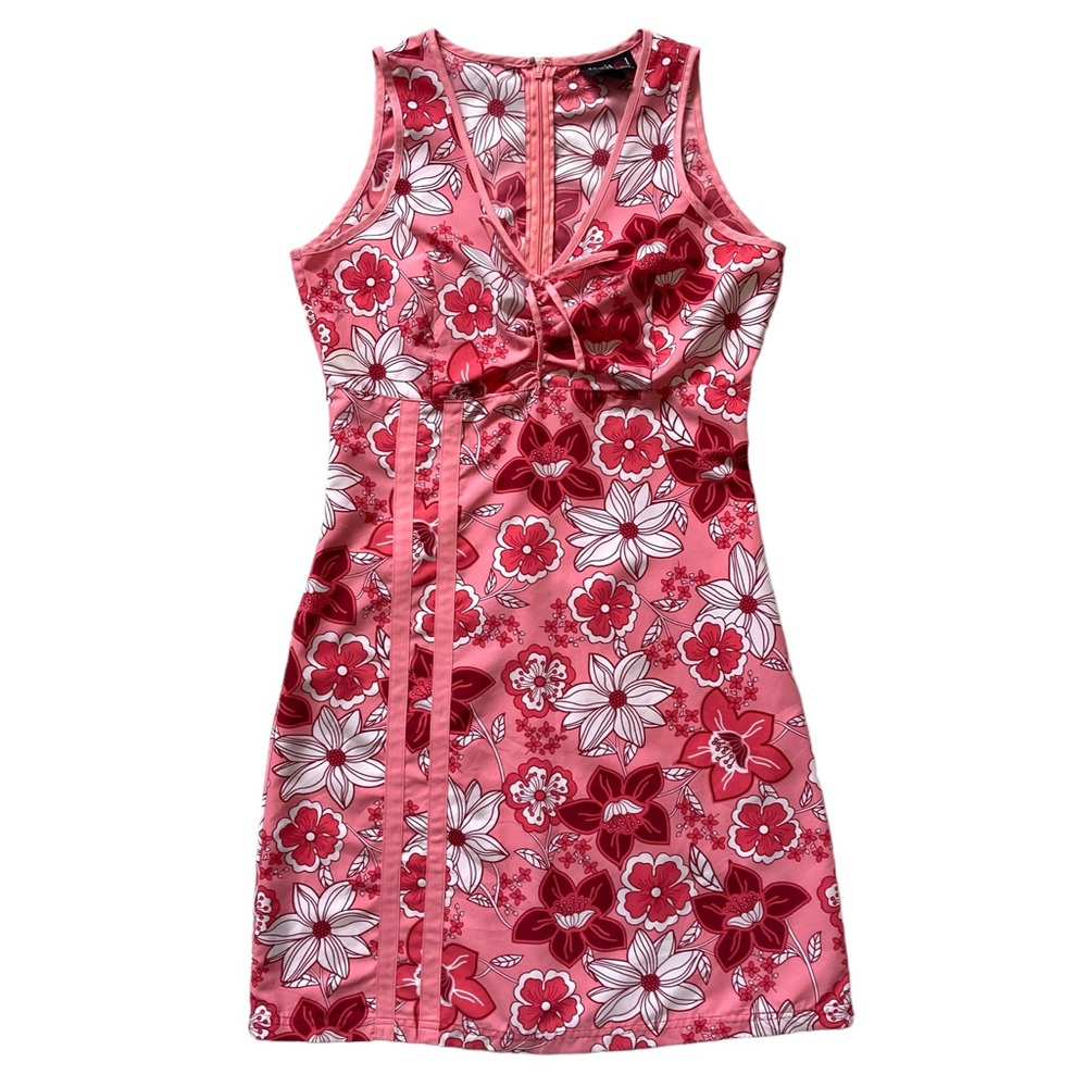 Vintage Pink Floral Mini Dress